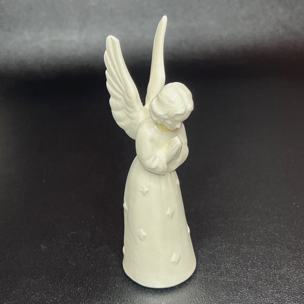 Goebel Sacrart Germany White Porcelain Praying Angel Figurine